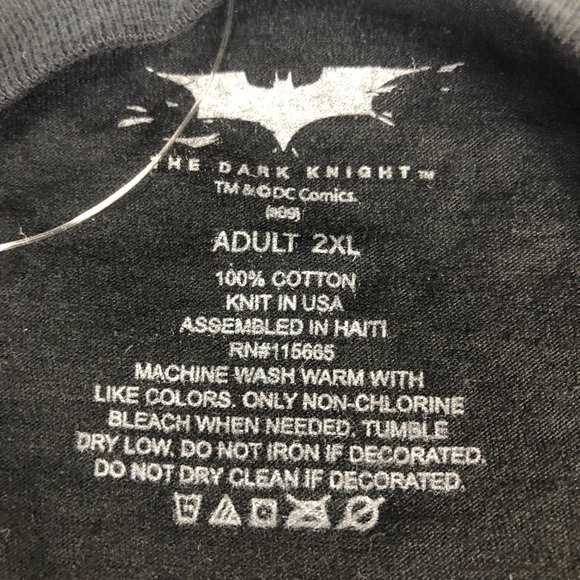 The Joker Shirt Men Extra Extra Large Black Big Graphic Print Health Ledger 2008 - Picture 5 of 9